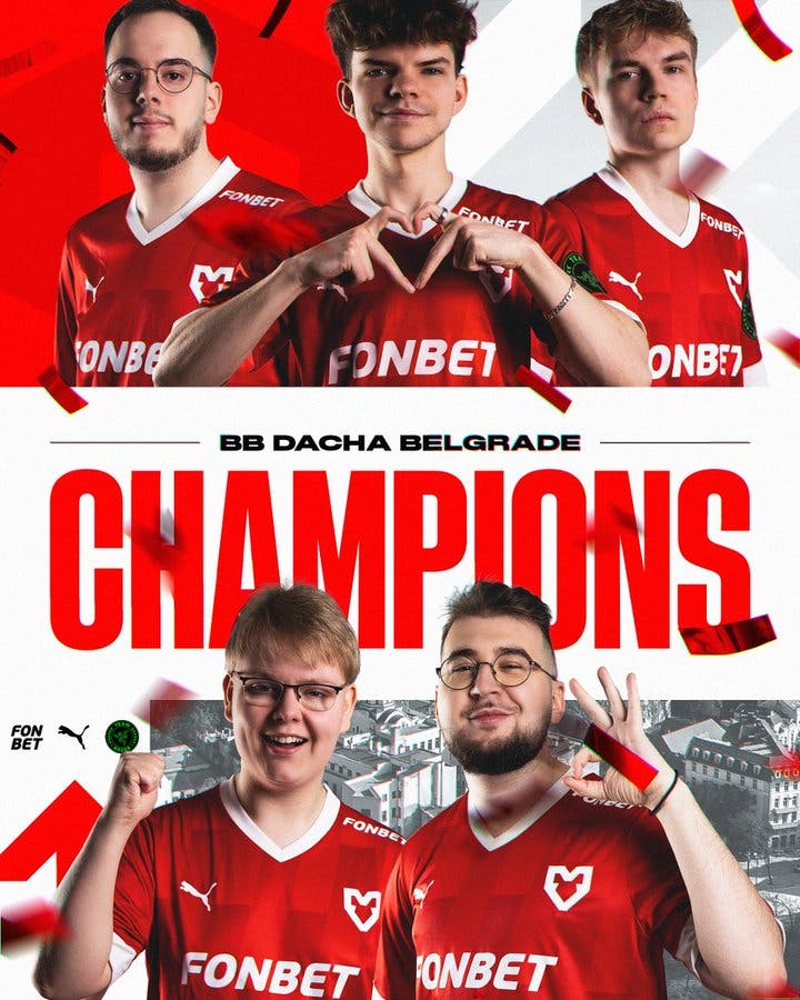 MOUZ vence Team Spirit sem problemas e vence o BetBoom Dacha Belgrade