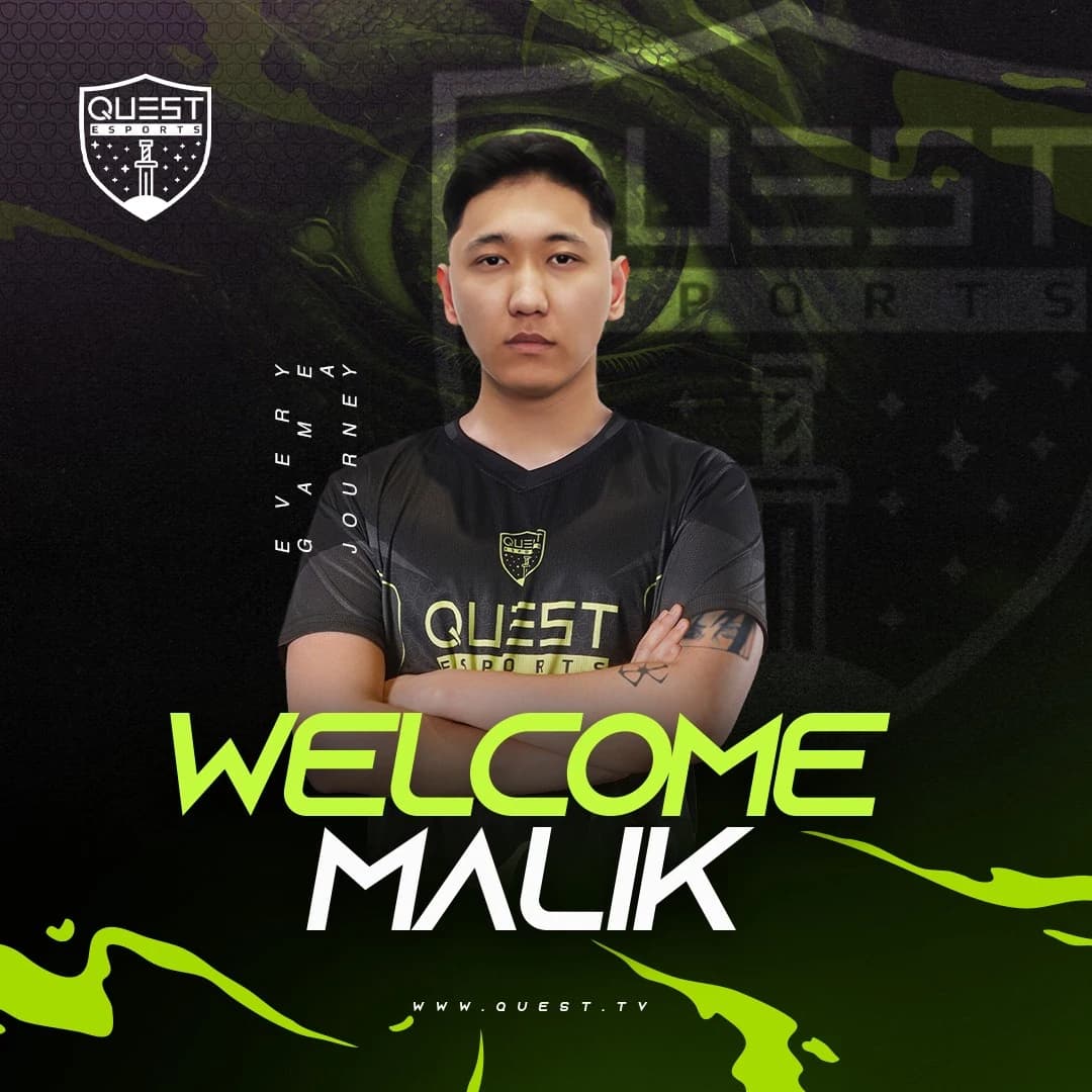 Malik joins Quest Esports as their new offlaner