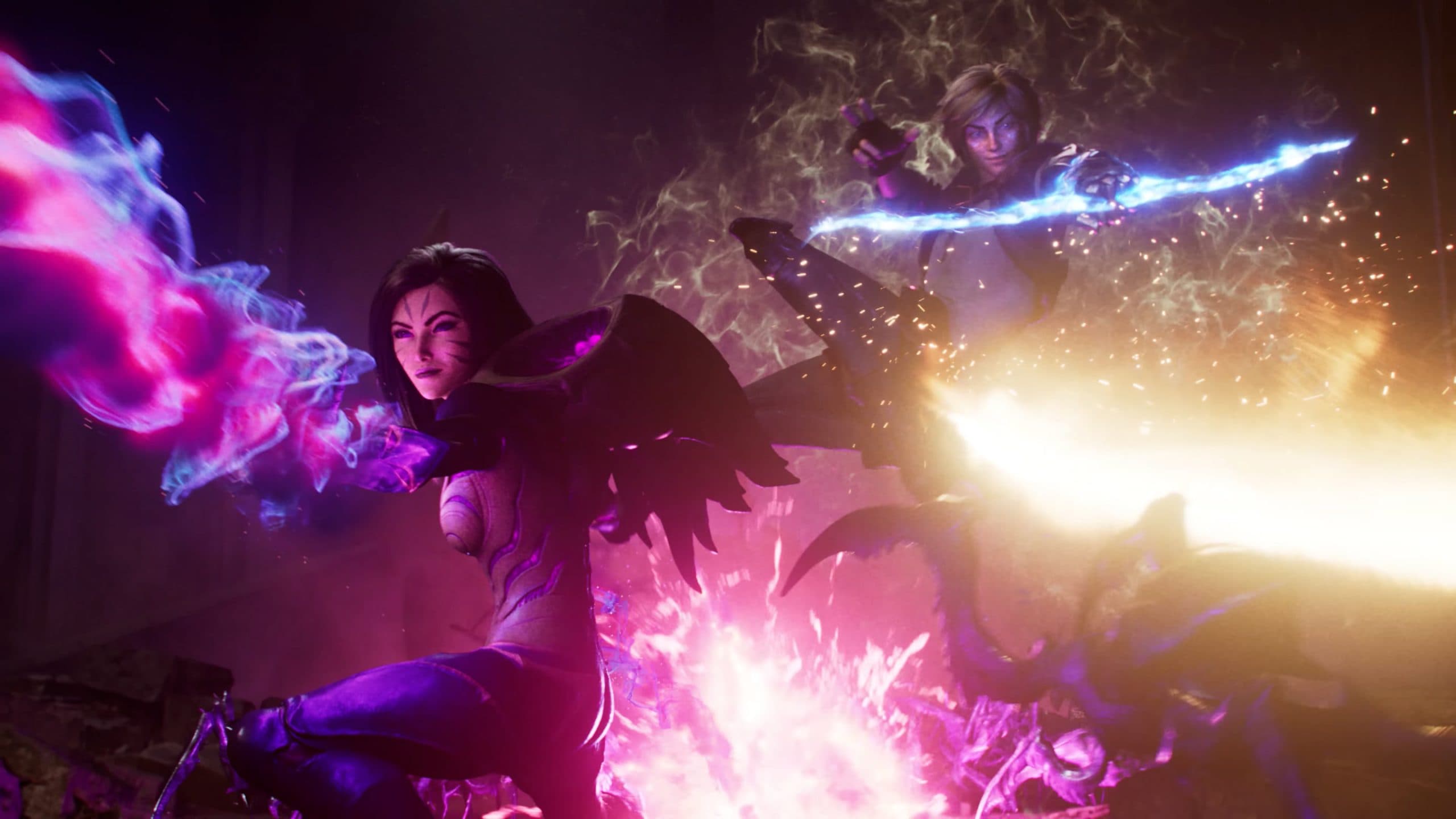 ezreal and kai'sa from league of legends