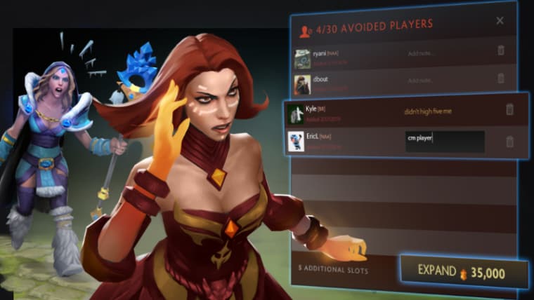 Dotaplus Avoid Player Feature.