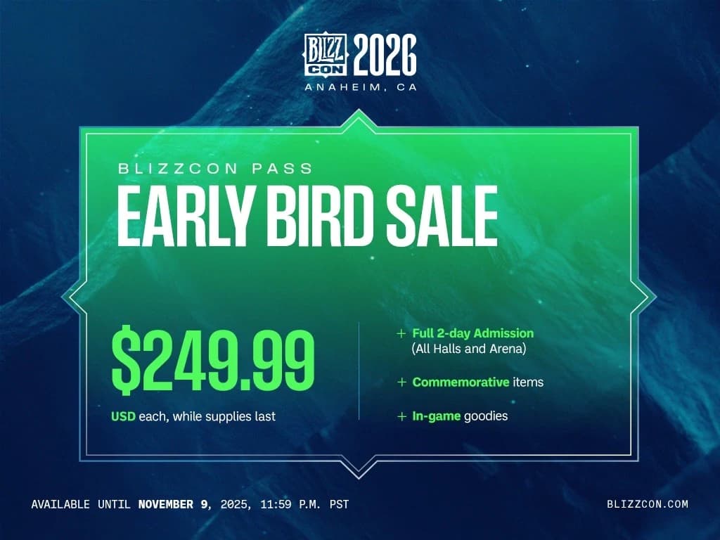 15% Early Bird Discount: Blizzard’s Bid to Revive BlizzCon for 2026