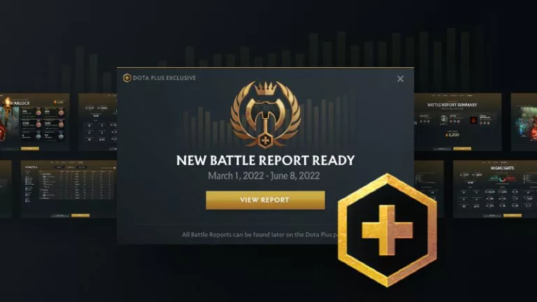 DotaPlus seasonal report.