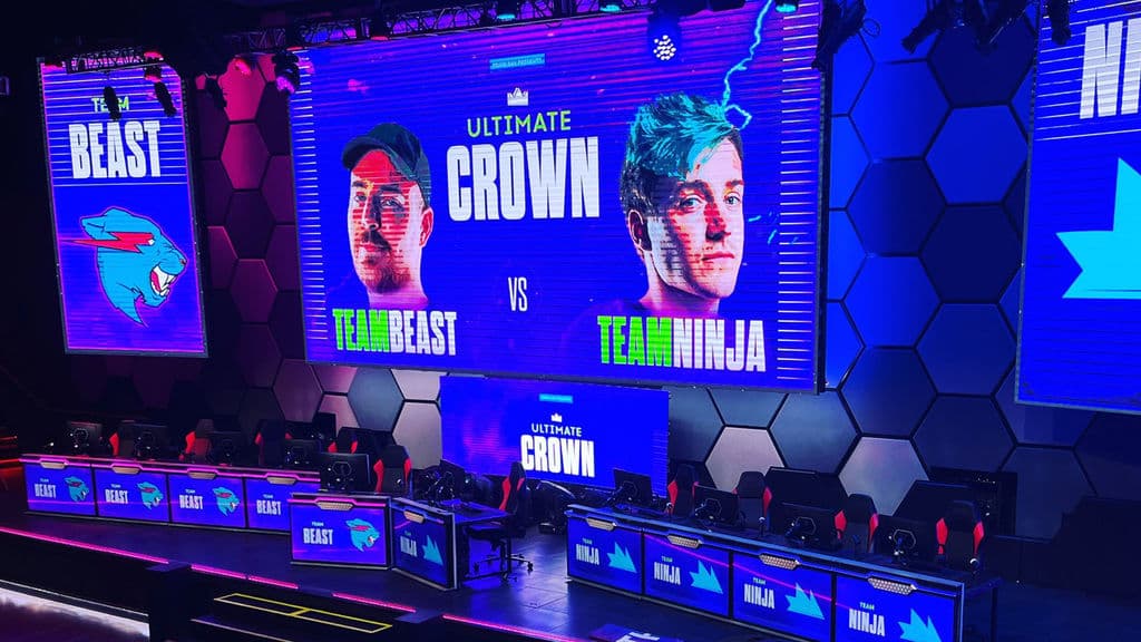 mrbeast competes in the ultimate crown league of legends tournament