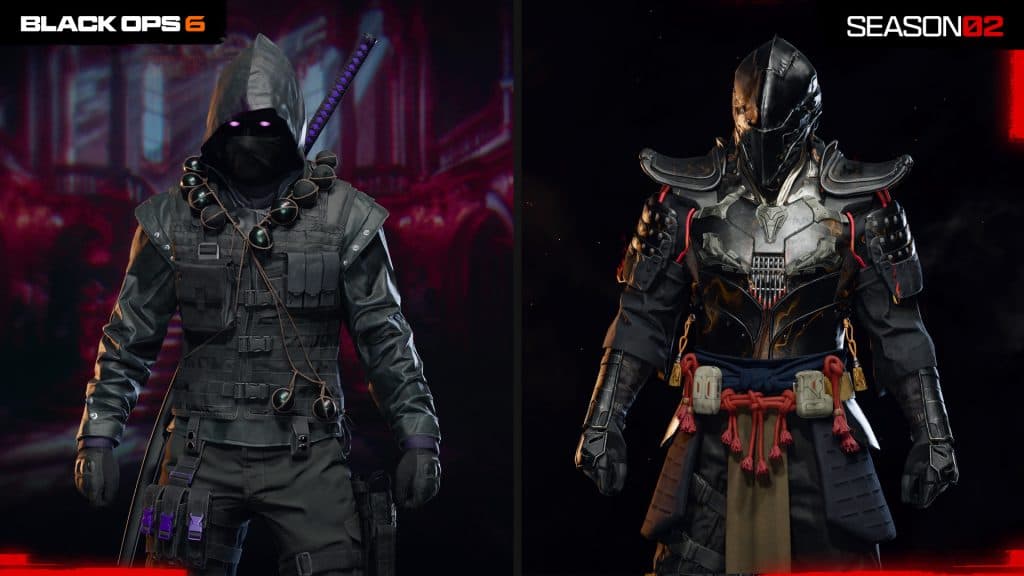 Nocturne: Skins “Obsidian” e “Maul”. Créditos: callofduty.com