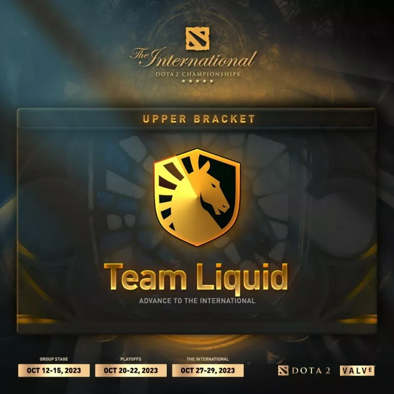 Team Liquid 2023 TI top 6