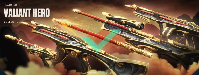 Valiant Hero Skinline (credits: Screenshot via Valorant // Riot Games)