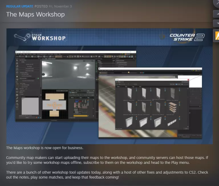 Valve enables Workshop Maps for CS2