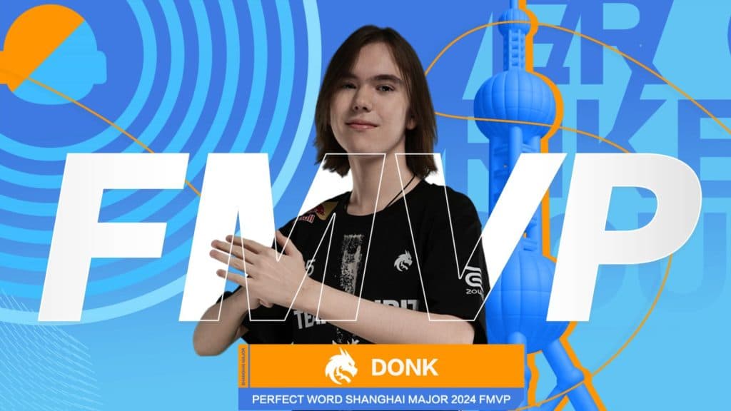 donk is named FMVP of the Major