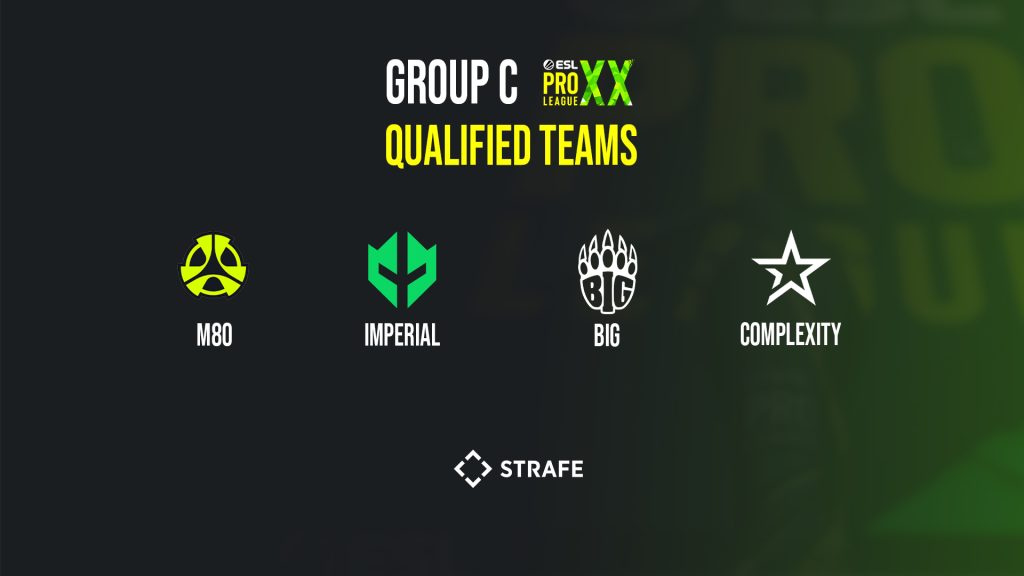 ESL Pro League Season 20 Group C Qualified Teams