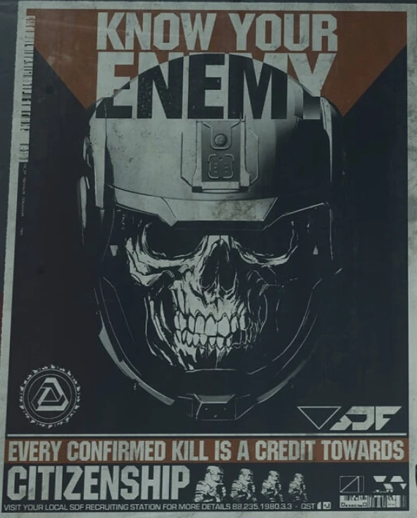 Settlement Defense Front Propaganda Poster