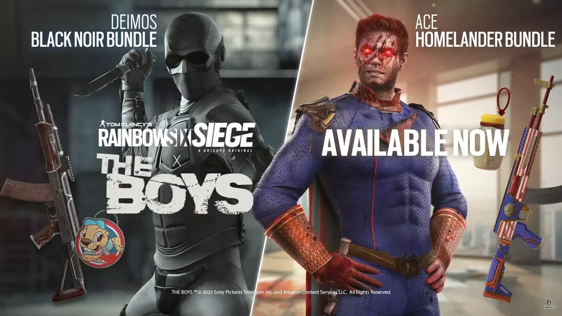 The Boys Invade Rainbow Six Siege: Homelander and Black Noir Bundles Revealed