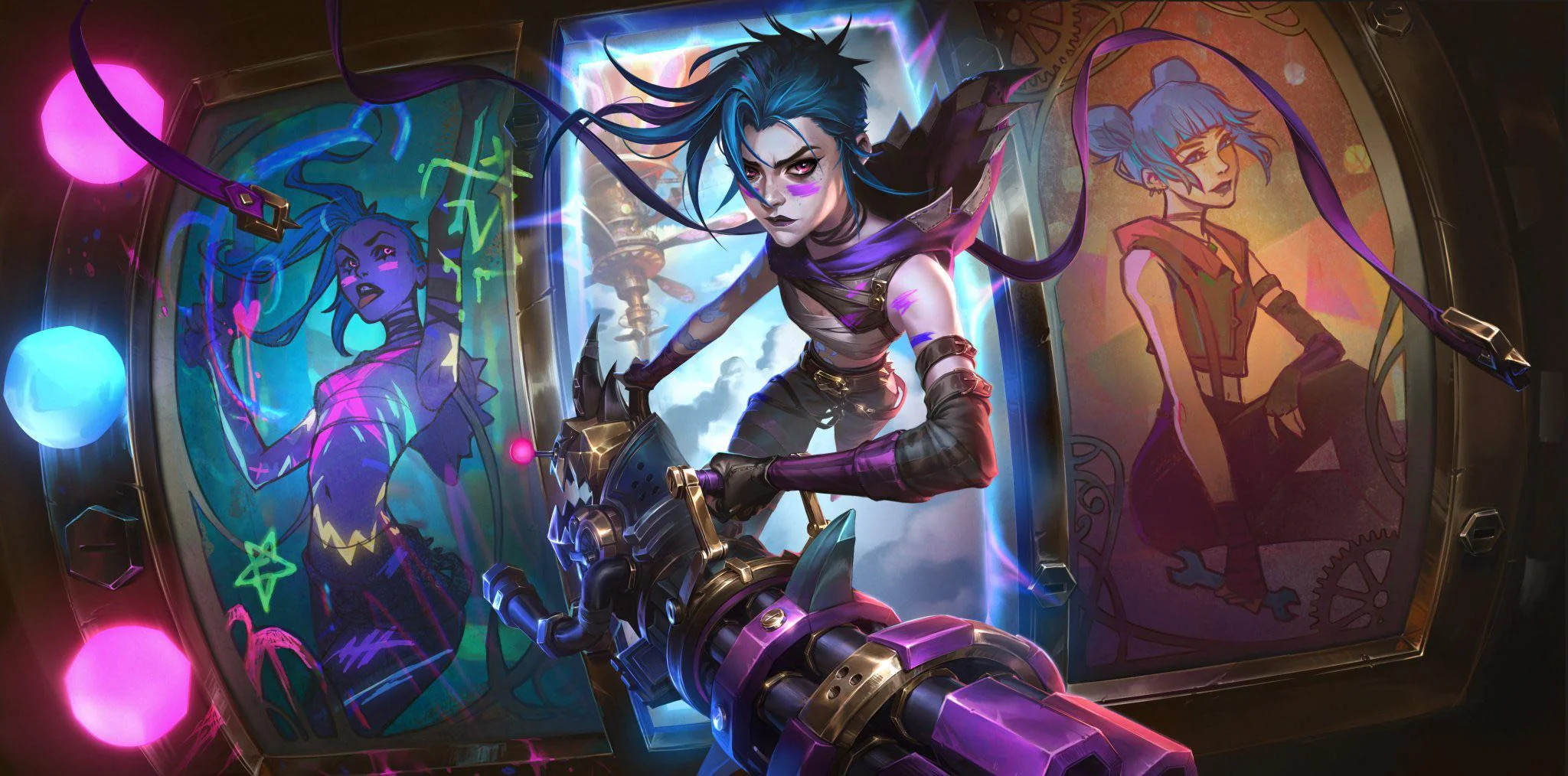 the new arcane fractured jinx skin in league of legends