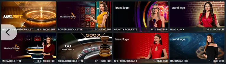 Melbet live casino